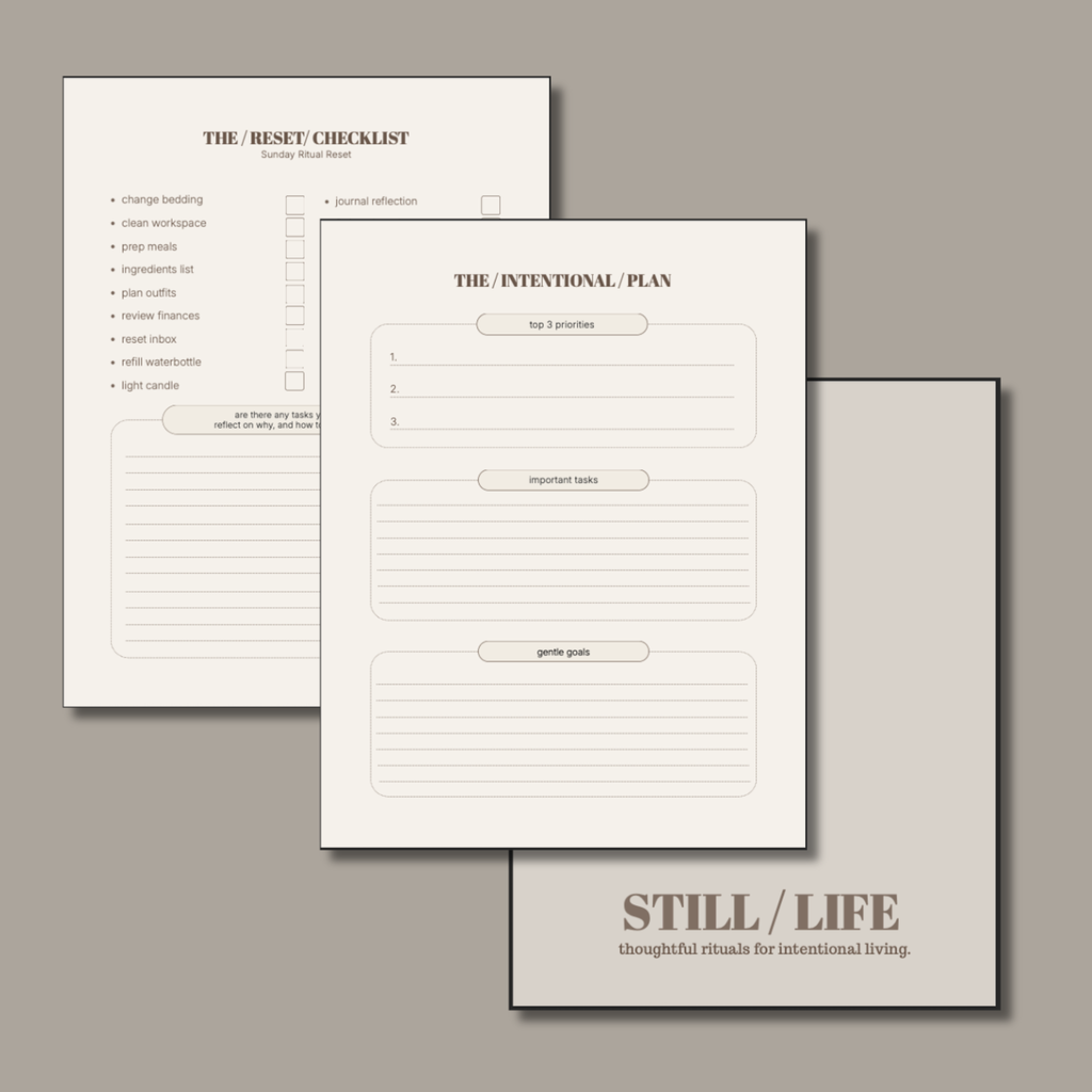 Sunday Ritual Reset Mini Edition by STILL / LIFE