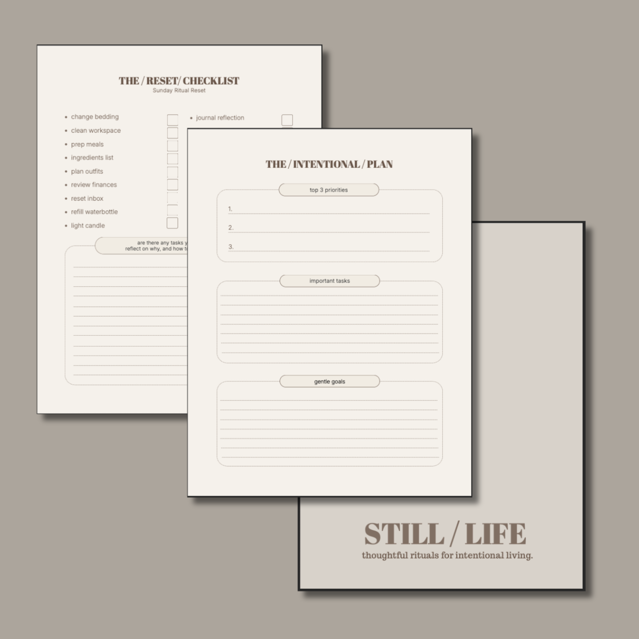 Sunday Ritual Reset Mini Edition by STILL / LIFE