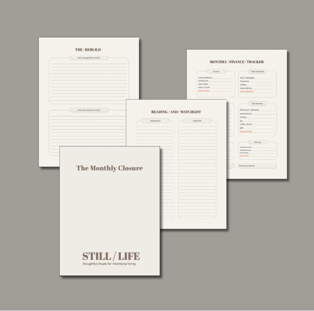 The Sunday Ritual Journal Volume 1 by STILL / LIFE
